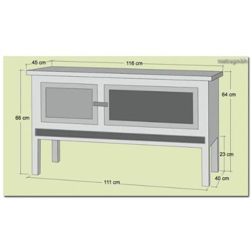 Kaninchenstall – 116x66x45cm – Hasenstall - 3